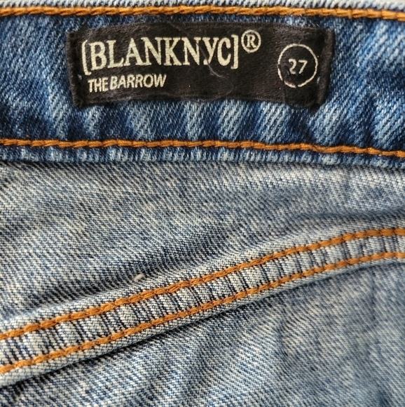Blank NYC Barrow Vintage High-Rise Distressed Shorts Size 27 - Picture 4 of 5